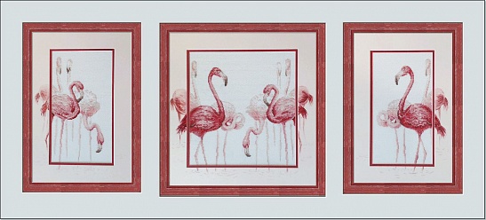 Фламинго триптих